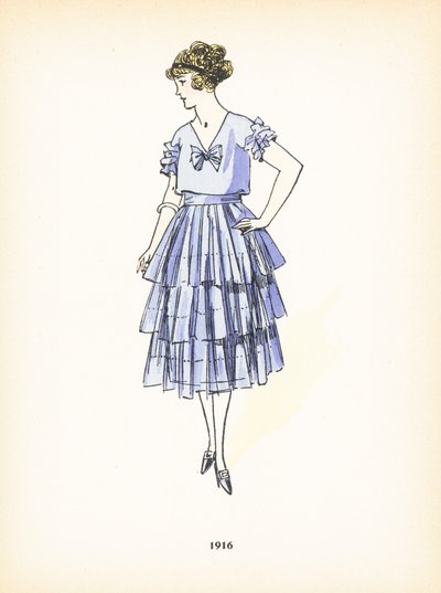 Damesmode, 1916 door French School