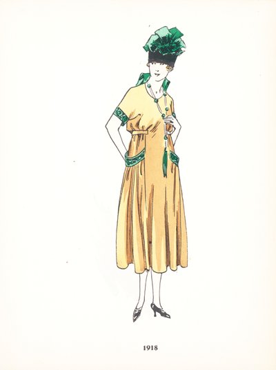 Damesmode, 1918 door French School