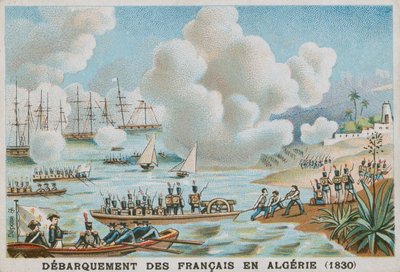 Landing van de Fransen in Algerije, 1830 door French School