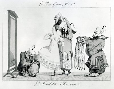 Le Bon Genre - La Toilette Chinoise, 1813 door French School