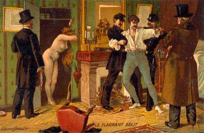 Le Flagrant Délit door French School