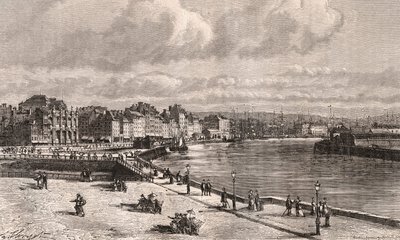 Le Havre - Normandië - gravure in 
