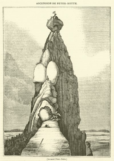 De Peter-Botte berg (gravure) door French School