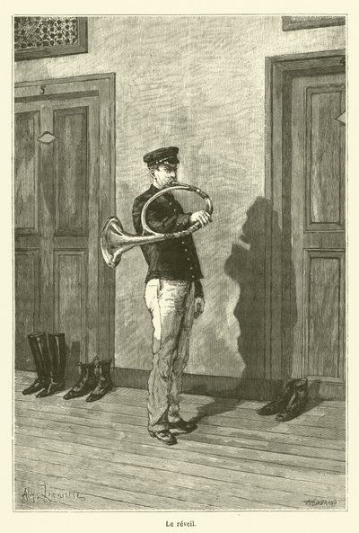 Ontwaken (gravure) door French School