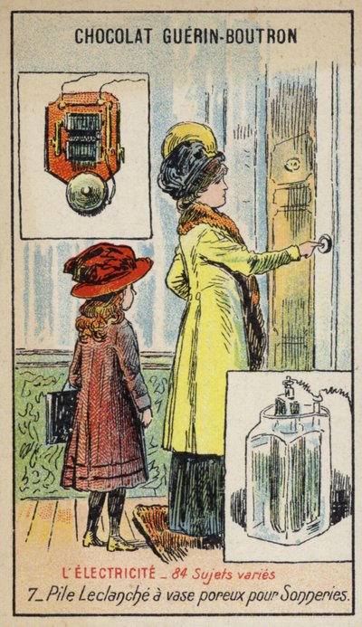 Leclanche-cel voor deurbellen door French School