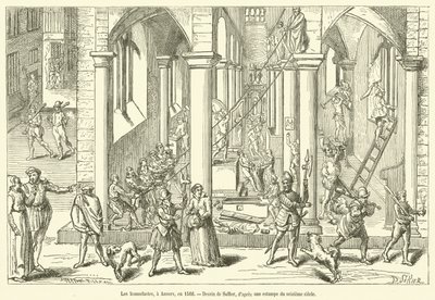 De Beeldenstormers, Antwerpen, 1566 door French School