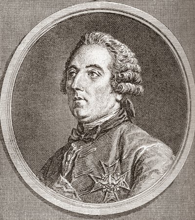 Louis César de La Baume Le Blanc, hertog van Vaujours, hertog van La Vallière, 1708-1780. Franse edelman, bibliofiel en militair. Uit Les Heures Libres gepubliceerd 1908. door French School