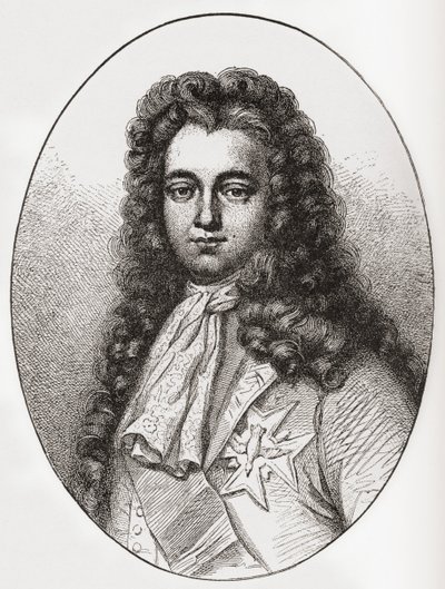Louis François Marie Le Tellier Markies van Barbezieux, 1668-1701. Franse staatsman. Uit Les Heures Libres gepubliceerd 1908. door French School