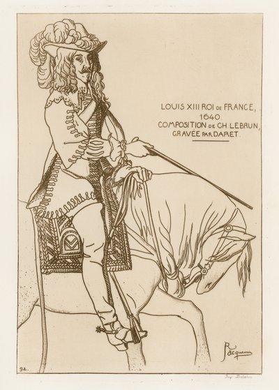 Lodewijk XIII, koning van Frankrijk, 1640 door French School