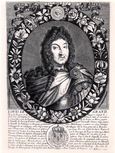 Lodewijk XIV (1638-1715) Koning van Frankrijk, ca. 1680 door French School