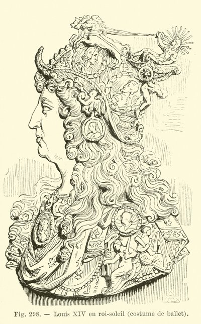 Lodewijk XIV van Frankrijk door French School