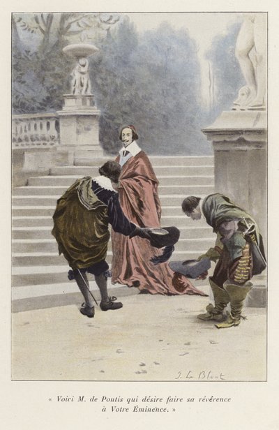 Louis de Pontis wordt voorgesteld aan Kardinaal Richelieu, 17e eeuw door French School