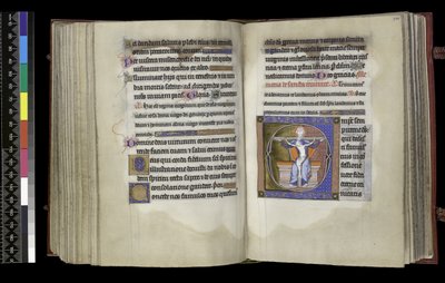 MS 300 f.197v-198r, Smeekbede aan de Drie-eenheid, uit de Psalter en Getijden van Isabella van Frankrijk, Parijs, ca. 1265-70 door French School