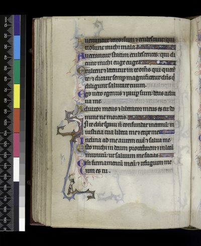 MS 300 f.73v, uit het Psalter en de Getijden van Isabella van Frankrijk, Parijs, c.1265-70 door French School