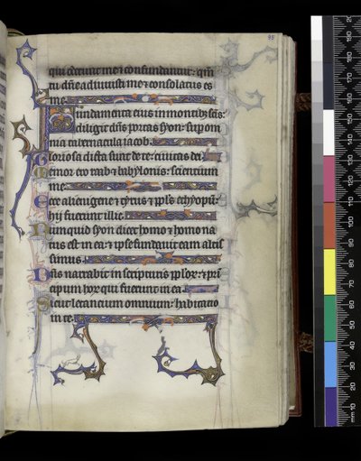 MS 300 f.95r, folio uit de Psalter en Getijden van Isabella van Frankrijk, Parijs, ca.1265-70 door French School
