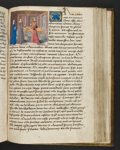 Pagina uit Cent Nouvelles Nouvelles, c.1461-62 door French School