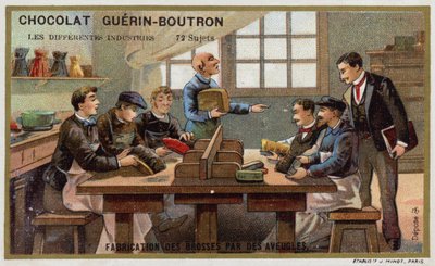 Borstelproductie door blinden door French School