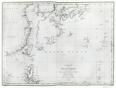 Kaart van de Zuid-Chinese Zee, uit het reisverslag van La Perouse door French School