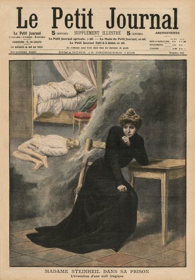 Marguerite Steinheil in de gevangenis, voorpagina illustratie van 