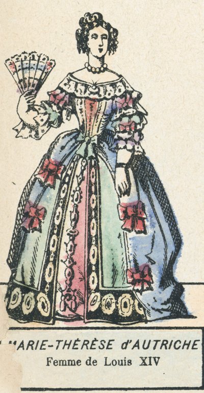 Marie-Therese van Oostenrijk, Vrouw van Lodewijk XIV door French School
