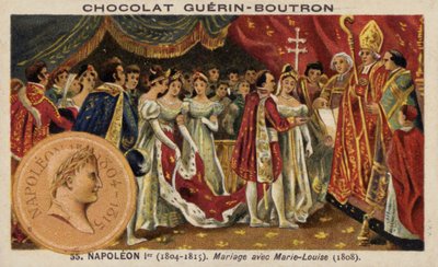 Huwelijk van Napoleon en Marie Louise van Oostenrijk door French School