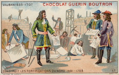 Maarschalk Vauban bouwt de fortificaties van het noorden door French School
