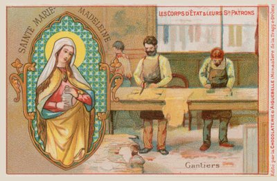 Maria Magdalena, beschermheilige van handschoenmakers door French School