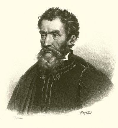 Michelangelo, portret door French School