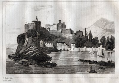 Monaco - Gravure uit 