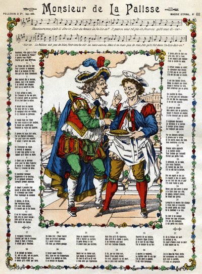 Monsieur de la Palisse. Afbeelding van Epinal uit de 19e eeuw door French School