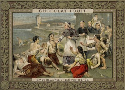 Monseigneur de Belsunce, bisschop van Marseille en pestslachtoffers, 1720 door French School