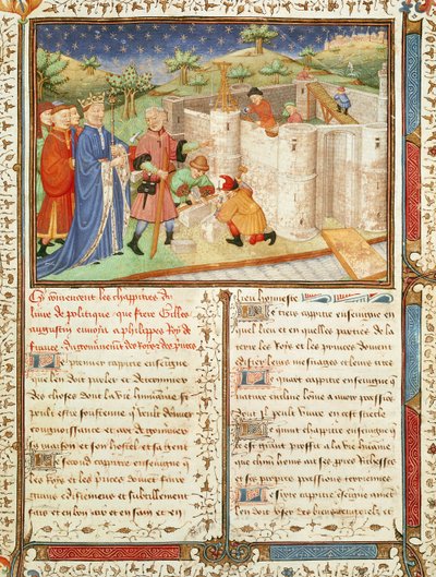 Illustratie uit Gouvernement des Rois et des Princes door French School