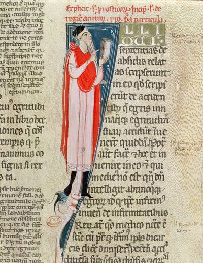 Een dokter die lesgeeft, uit Aforismen van Hippocrates (ca.460-ca.377 v.Chr.) met een commentaar van Claudius Galenus (ca.130-ca.201) door French School