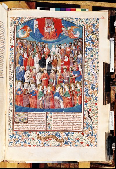 Paradijs, uit De Civitate Dei door St. Augustinus van Hippo (354-430) door French School