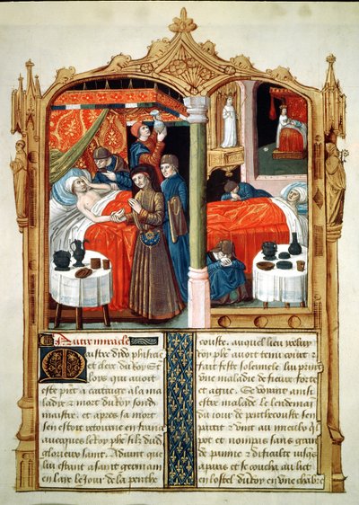 Wonderen bij het graf van St. Louis, uit Le Livre des Faiz de Monseigneur Saint Louis door French School