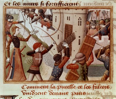 Ms Fr 5054 f.66v Het Beleg van Parijs, oktober 1428, 