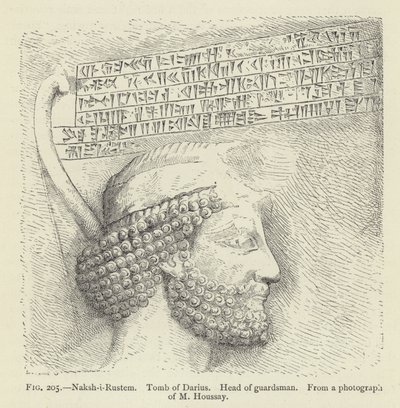 Naksh-i-Rustem, graf van Darius, hoofd van wachter door French School