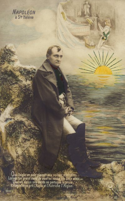 Napoleon Bonaparte (kleurenlitho) door French School