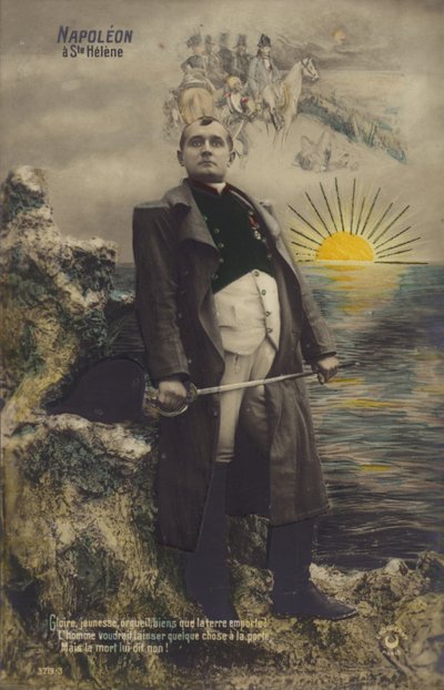 Napoleon Bonaparte (kleurenlitho) door French School