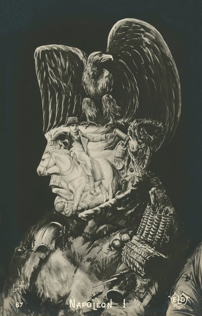Napoleon Bonaparte, Frans keizer en militair leider (litho) door French School