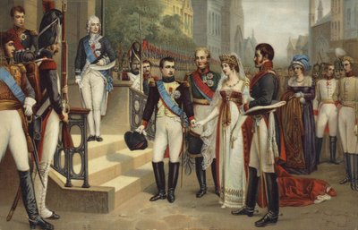 Napoleon I en de Koningin van Pruisen door French School