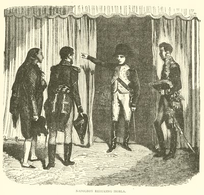Napoleon berispt Morla (gravure) door French School