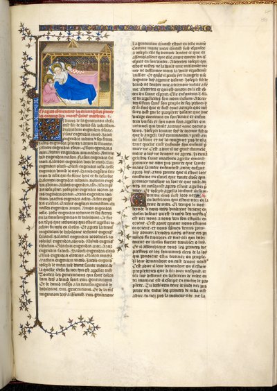 Geboorte van Christus, c.1403-1404 (miniatuur) door French School