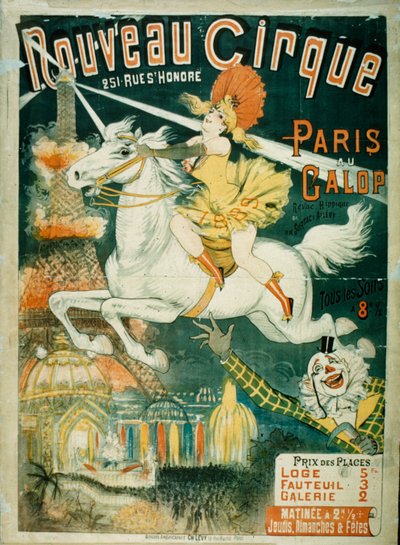 Nouveau Cirque, 1889 door French School