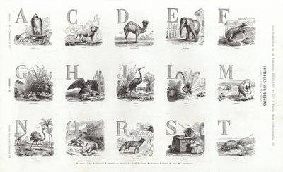 Pagina uit Vignettes Typographiques door French School