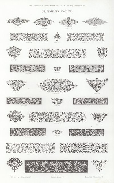 Pagina uit Vignettes Typographiques door French School