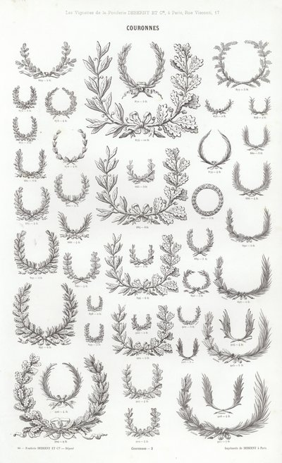 Pagina uit Vignettes Typographiques door French School