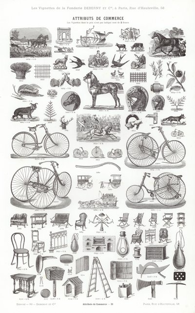 Pagina uit Vignettes Typographiques door French School