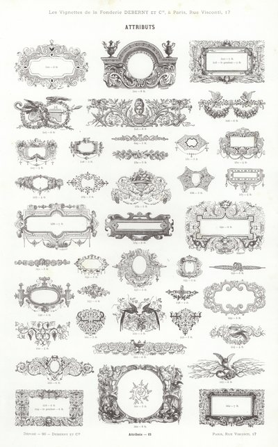 Pagina uit Vignettes Typographiques door French School