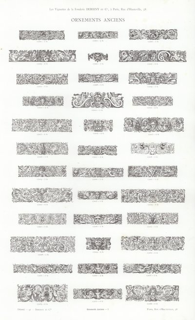 Pagina uit Vignettes Typographiques door French School